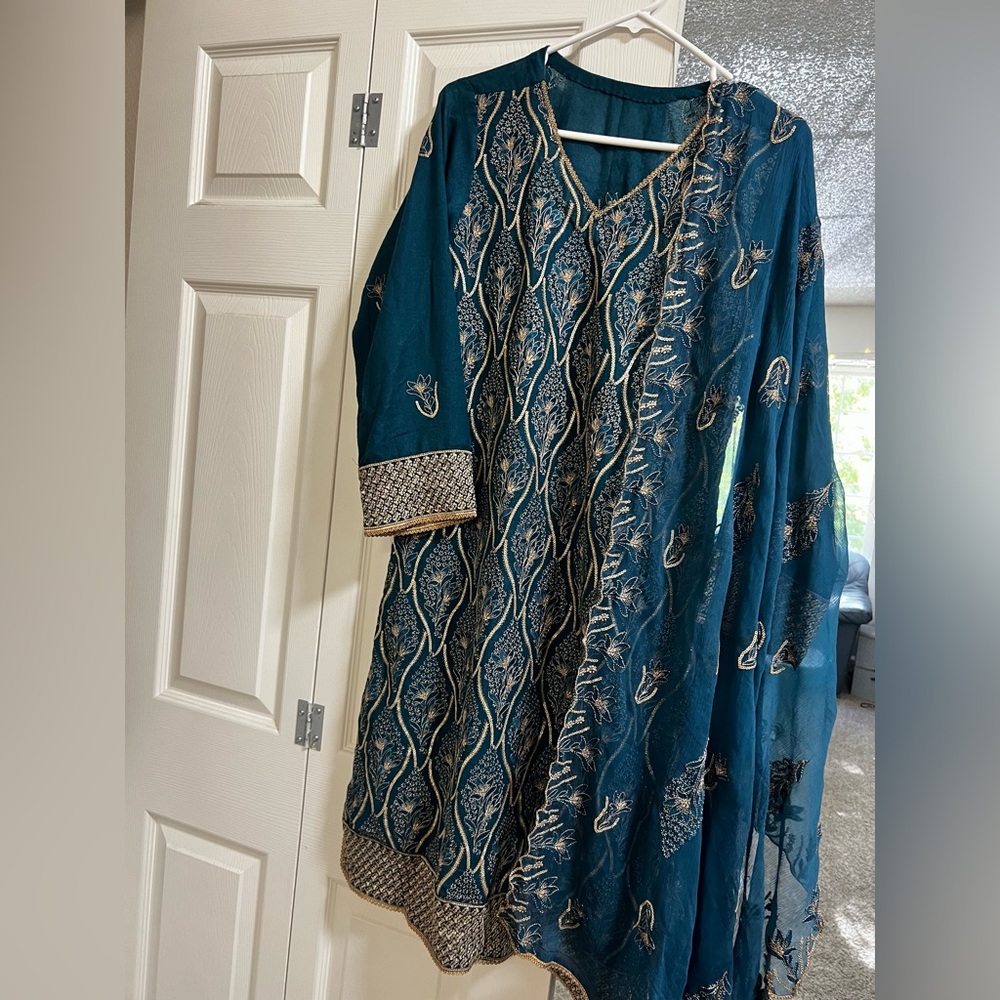 Embroidered Indian Pakistani Dress